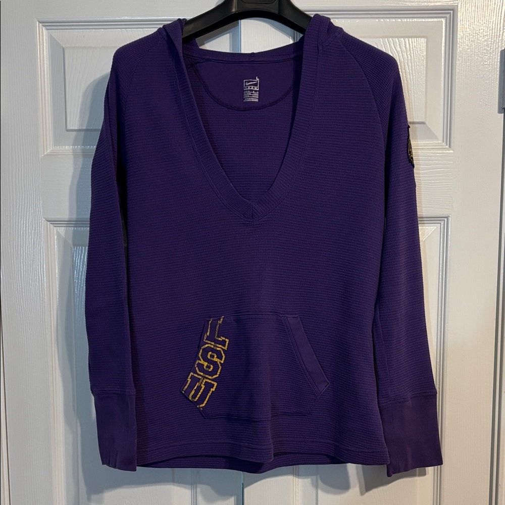 Nike Purple Women's Hoodie with LSU Embroidery